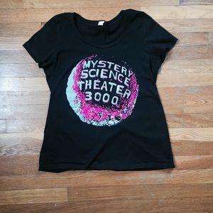 Mystery Science Theater 3000 Black T shirt